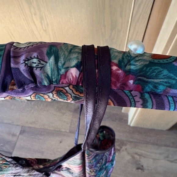 Vintage California Miss Floral Paisley Chemise Slip Dress With Matching Hanger L - Picture 11 of 13